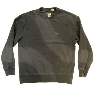 Levi's Relaxed Fit Sweatshirt Pullover Casual Comfy Black‎ Cotton Size S